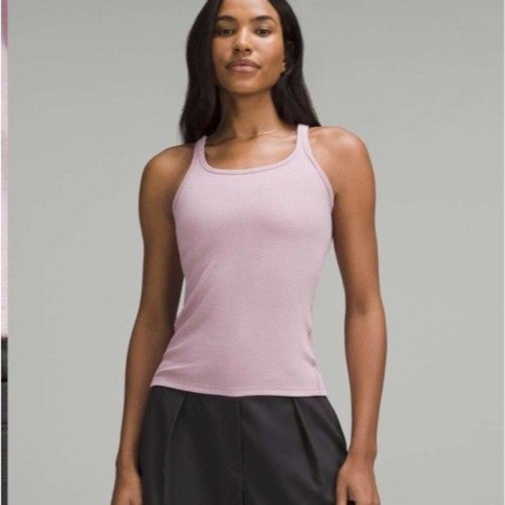 Lululemon Size 6 Hold Tight Thin Strap Racerback Tank Rose Pink